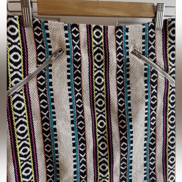 H&M Tribal Woven Aztec Tapestry Bohemian Mini Skirt - Picture 3 of 6